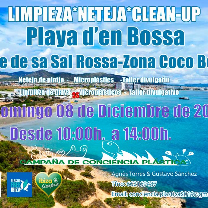 Hoy nos hemos unido a Conciencia plástica para limpiar la playa, 8/12/2019